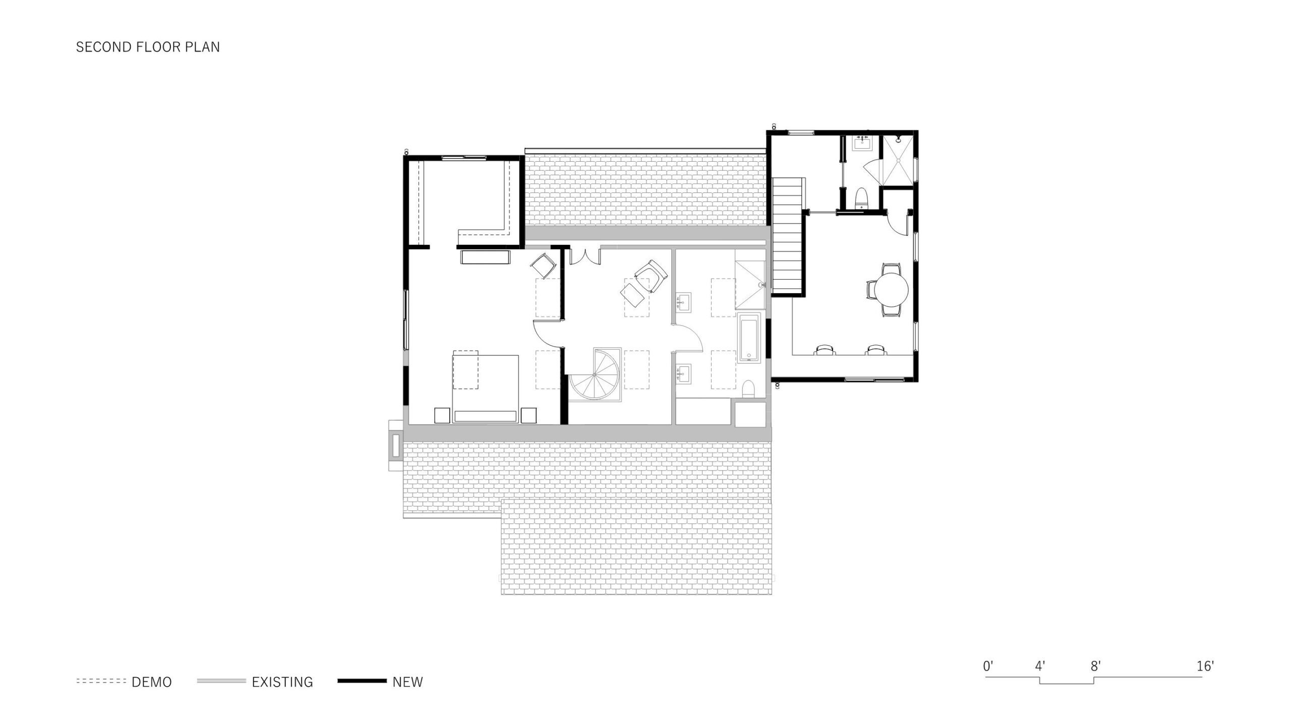 Modern Cottage Addition Second Floor Plan